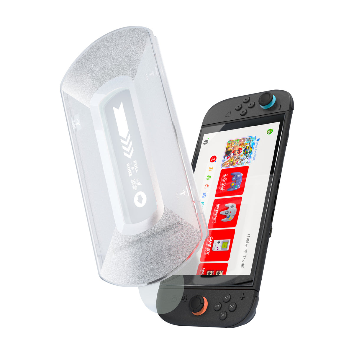 Nintendo Switch2専用ガラスフィルム「自動除塵ガイド枠」「二枚入り