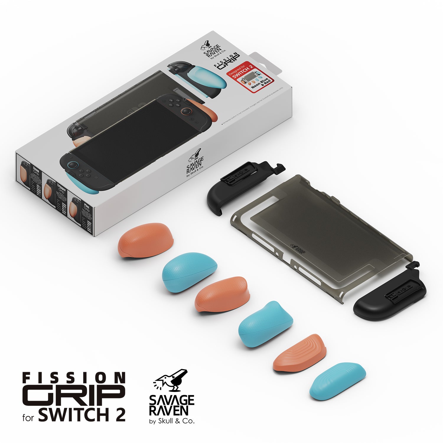 「予約セール販売開始」「11月中旬出荷」Nintendo Switch2専用グリップケース「FissionGrip2」【純正ドック対応】｜Savage Raven by Skull & Co.
