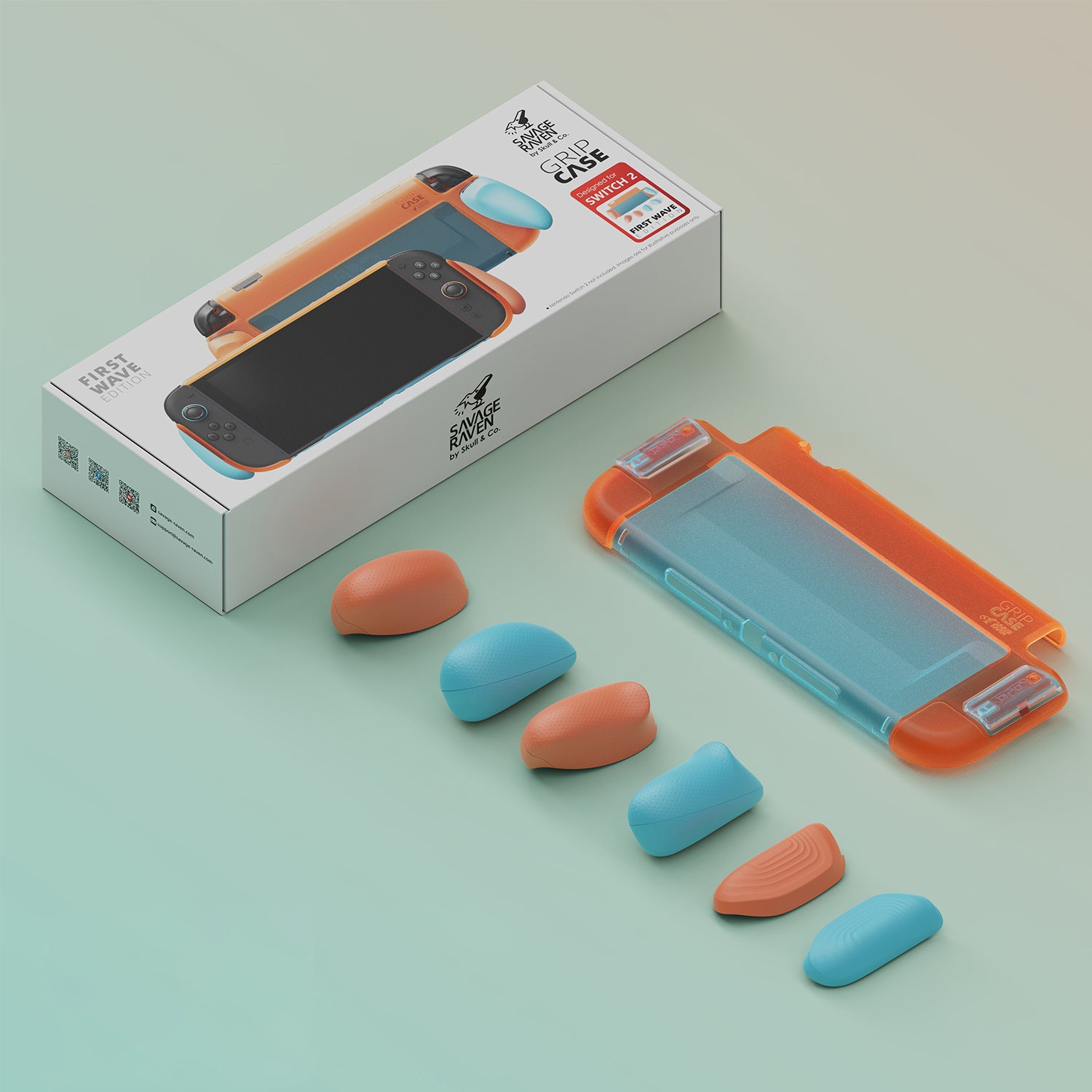 「在庫あり」Nintendo Switch2専用グリップケース「GripCase2」限定エディション【純正ドック対応】｜Savage Raven by Skull & Co.